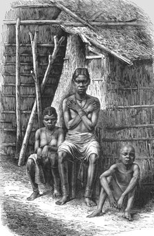 ''Bakalai women and children; The Gaboon.', 1875. Creator: Unknown.