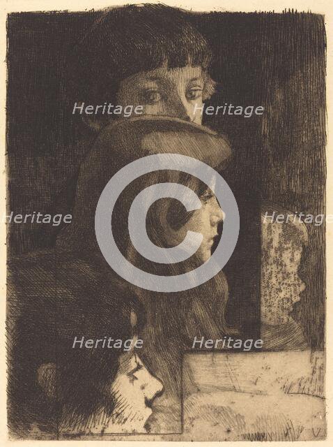 A Family (Une famille), 1890. Creator: Paul Albert Besnard.