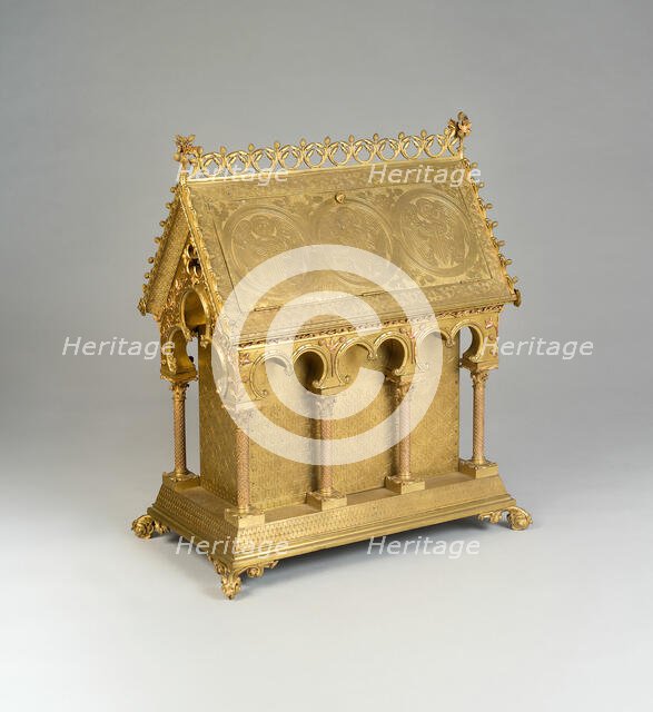 Reliquary, Paris, c. 1851. Creators: Eugène Emmanuel Viollet-le-Duc, Louis Bachelet.