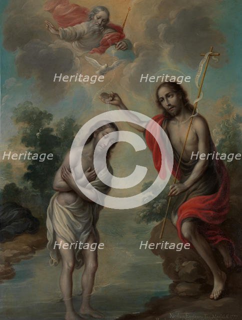 The Baptism of Christ, 1773. Creator: Nicolás Enríquez.