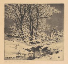 First Snow (No. 1), c. 1914. Creator: George Elbert Burr.