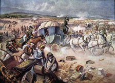 War of Independence, French retreat with King Jose Bonaparte after being defeated at Vitoria on J…