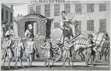 'The Reception in 1770', 1770. Artist: Anon