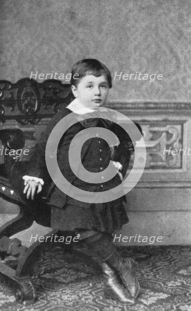 Albert Einstein (1879-1955), German-Swiss theoretical physicist, as a small child, 1880s. Artist: Unknown