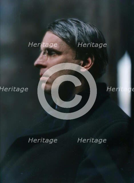 Yeats, William Butler, Mr., portrait photograph, 1914 Mar. 31. Creator: Arnold Genthe.