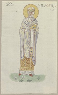 A detail of a mosaic in San Marco in Venice, 1818-1843. Creator: Johann Anton Ramboux.