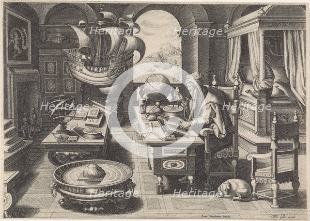 Flavio Gioia of Amalfi discovering the Power of the Lodestone, ca 1590.