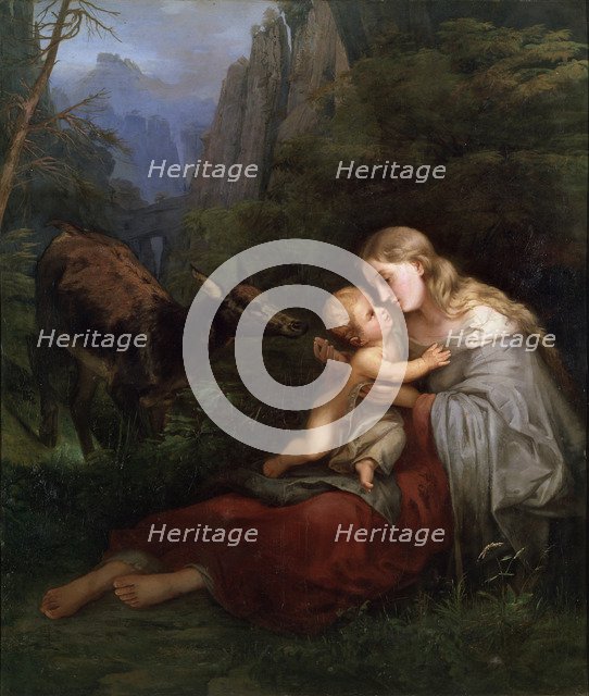 'Genevieve of Brabant', 19th century. Artist: Wilhelm Friedrich Herbig