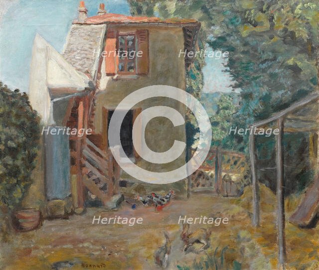 Maison de la Mère du Peintre Roussel à L'Étang-La-Ville , c. 1903. Creator: Bonnard, Pierre (1867-1947).