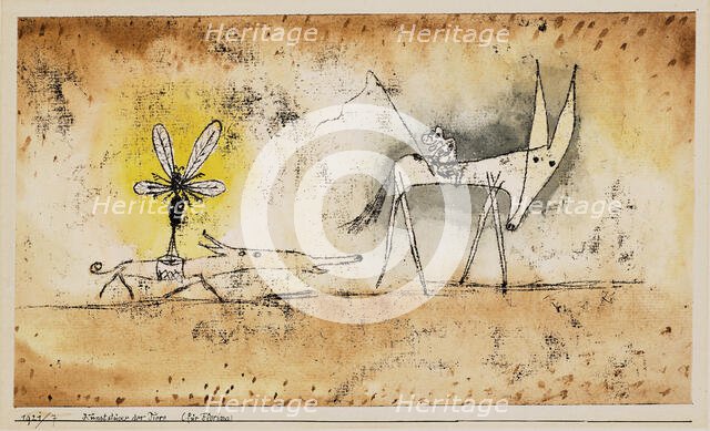 Animal Tricks (For Florina), 1921. Creator: Klee, Paul (1879-1940).