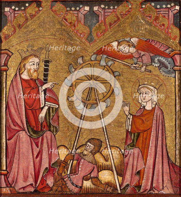 Saint Catherine Delivered from the Wheel, 1375/1400. Creator: Unknown.