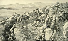 'The Relief of Ladysmith - The Last Rush at Hlangwane Hill', 1900. Creator: René Bull.