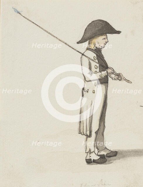 A shepherd with a triangular hat, c1840s. Creator: Jakob Dielmann.