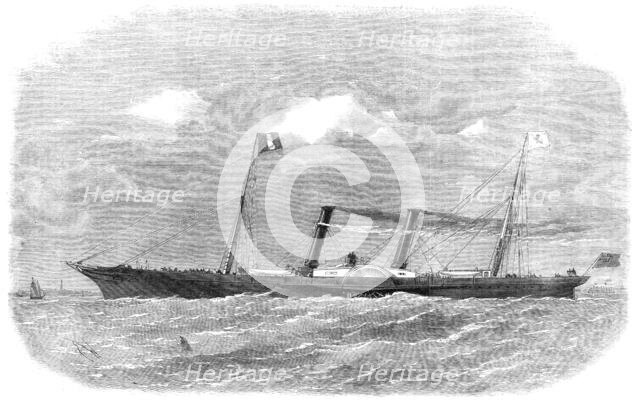 The London, Chatham, and Dover Railway Company's new steam-boat The Prince Imperial, 1864. Creators: Edwin Weedon, Unknown.