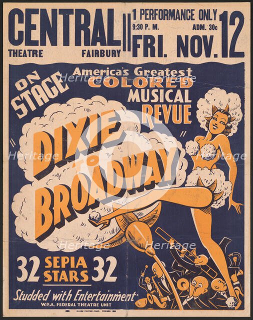 Dixie to Broadway, Fairbury, IL, [193-]. Creator: Unknown.