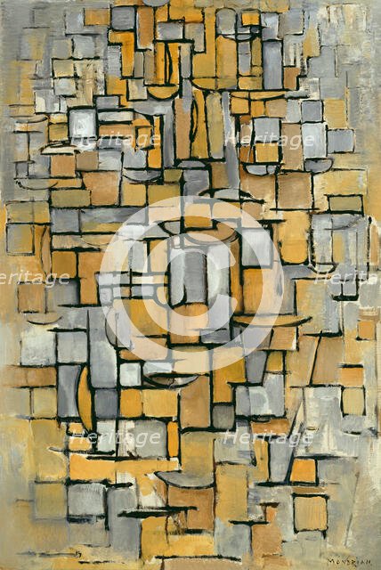 Tableau No. 1, 1913. Creator: Mondrian, Piet (1872-1944).