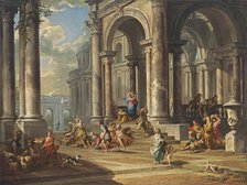The Expulsion of the Money-changers from the Temple, 1724. Creator: Giovanni Paolo Panini.