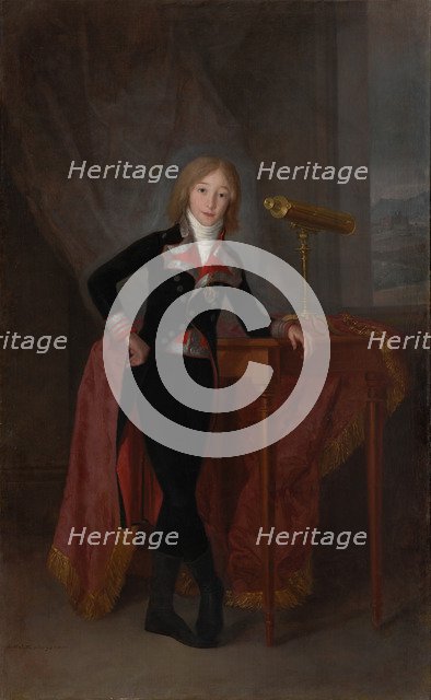 Portrait of Pedro de Alcántara Téllez-Girón y Alfonso-Pimentel (1786-1851), Prince of Anglona, 1798.