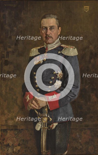 Portrait of Albrecht, Duke and Crown Prince of Württemberg (1865-1939), 1907. Creator: Hildenbrandt, Wilhelm Alfred (1874-1943).