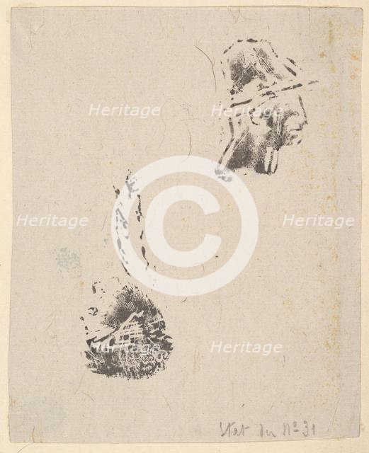 Proof from a block of sketches, 1834-75. Creator: Jean Francois Millet.