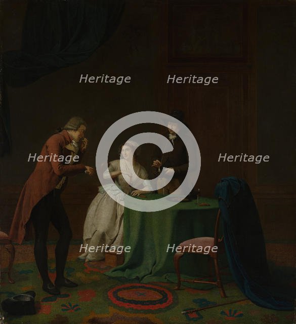 Conversation Piece (The Sense of Smell), probably 1791. Creator: Jan Ekels the Younger.