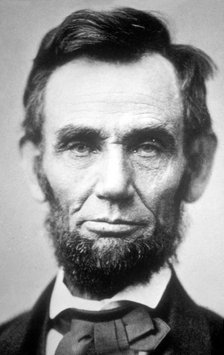 Abraham Lincoln (1809 - 1865). Sixteenth President of USA.