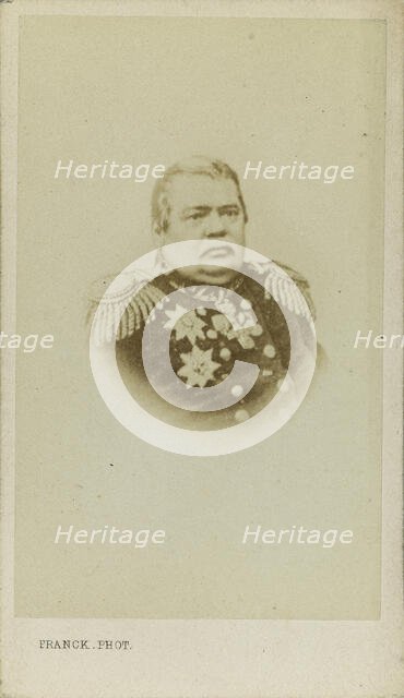 Portrait of Count Nikolay Muravyov-Amursky (1809-1881), ca 1865. Creator: Franck (François Gobinet de Villechole) (1816-1906).