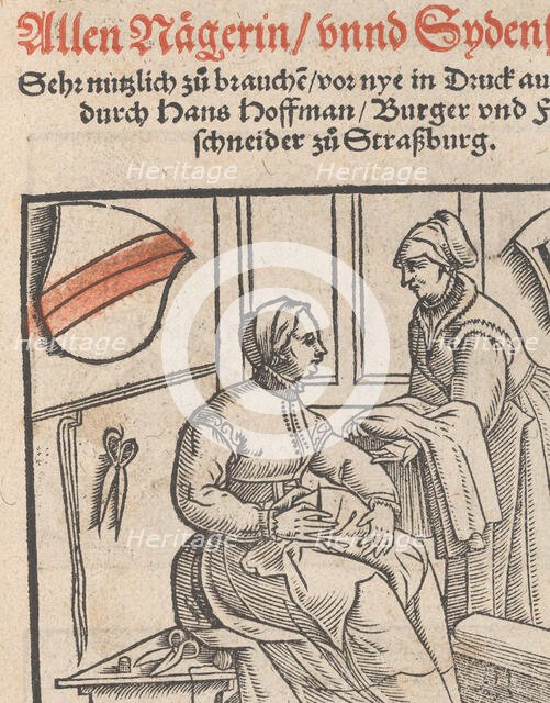 New Modelbüch allen Nägerin u. Sydenstickern (title page, 1r), 1556. Creator: Hans Hoffman.