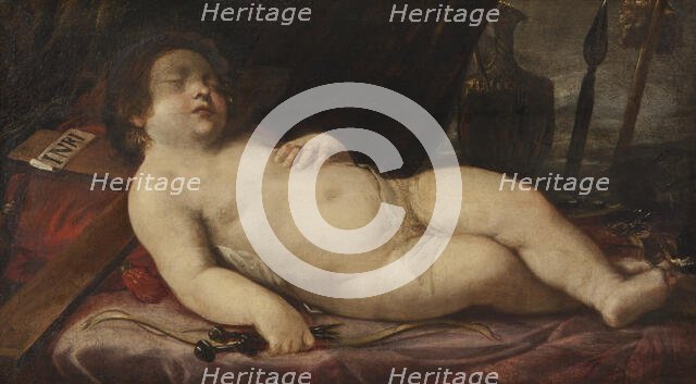 The Christ Child Sleeping on the Cross. Creator: Unknown.