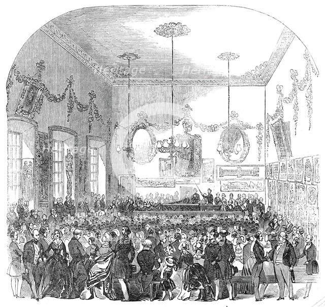 Meeting of the British Archaeological Institute, St. John's Winchester, 1845. Creator: Unknown.