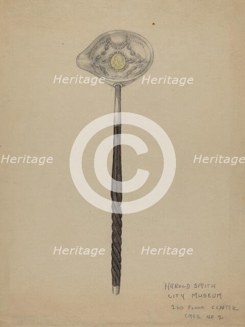 Silver Punch Ladle, c. 1936. Creator: Harold Smith.