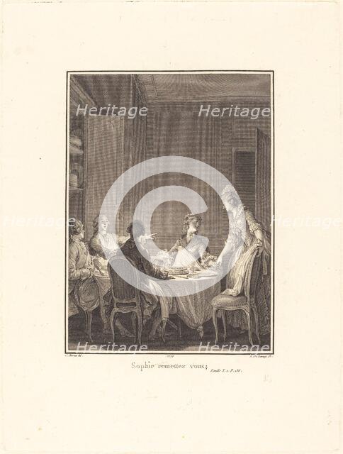 Sophie remettez-vous, 1779. Creator: Nicolas Delaunay.