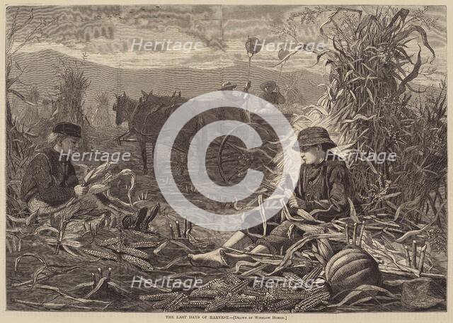 The Last Days of Harvest, published 1873. Creator: Winslow Homer.