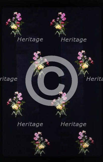 Three Fragments from Dress, France, c. 1885. Creator: Unknown.