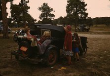 People at the Fair, Pie Town, New Mexico, 1940. Creator: Russell Lee.