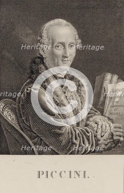 Portrait of the composer Niccolò Piccinni (1728-1800). Creator: Pauquet, Hippolyte (1797-1871).