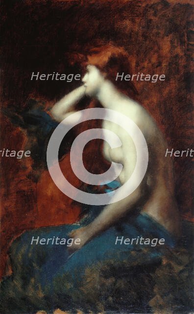 Rêverie, between 1904 and 1905. Creator: Jean Jacques Henner.