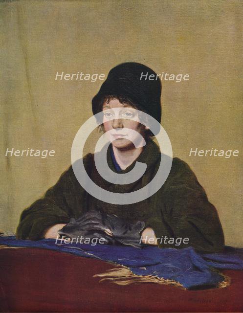 'The Girl with the Tattered Glove', 1909, (1935). Creator: William Nicholson.