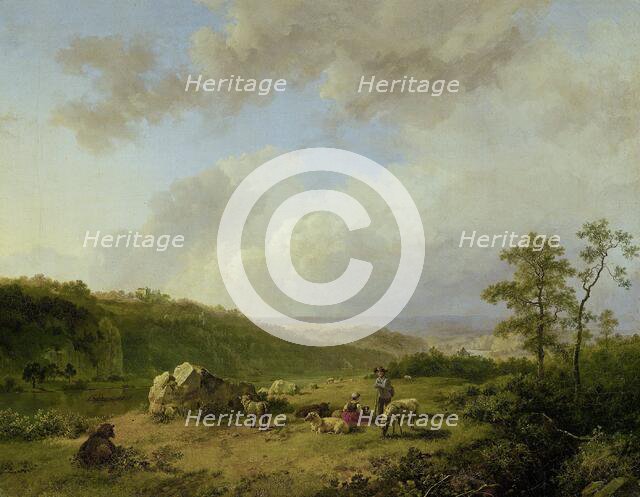Landscape with a Rainstorm Threatening, 1825-1829. Creator: Barend Cornelis Koekkoek.