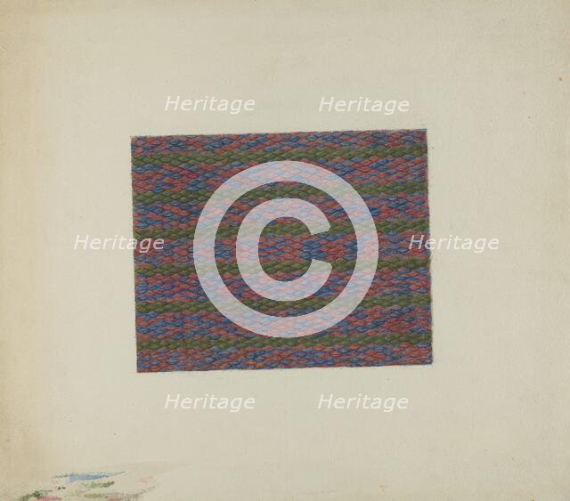 Shaker Rug (Detail), c. 1936. Creator: Lucille Gilchrist.