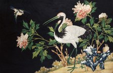 Manchurian Crane in a Chinese landscape, 18th century(?). Artist: Unknown.