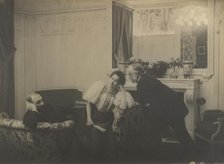 Paul Poujaud, Mme. Arthur Fontaine, and Degas, 1895. Creator: Edgar Degas.