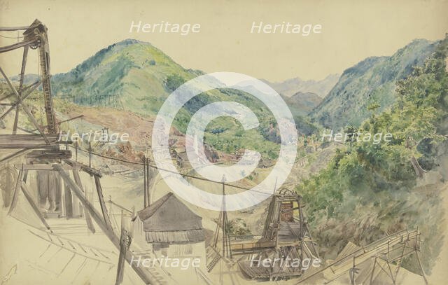 Copper mining, 1853. Creator: Adolf Höffler.