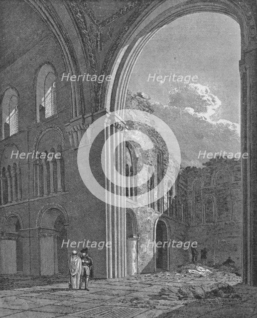 Church of St Bartholomew the Great in West Smithfield, City of London, 1822 (1906). Artist: Unknown.