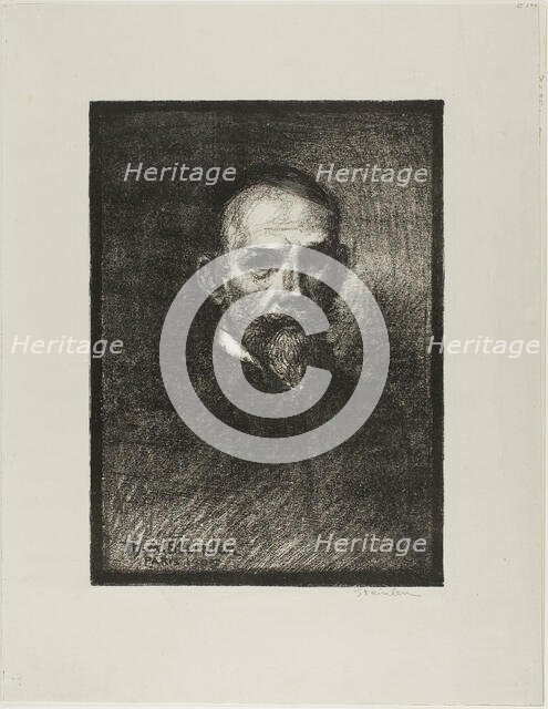 Steinlen, Frontal View, Head to the Right, 1859. Creator: Theophile Alexandre Steinlen.