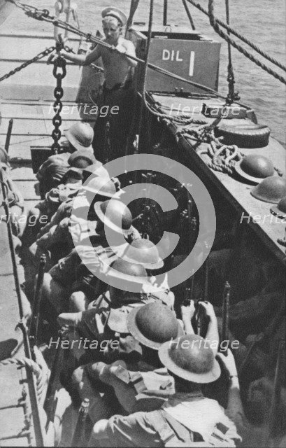 'Sea-borne Assault: Troops Move In To Madagascar', 1940-1942, (1943). Artist: Unknown.