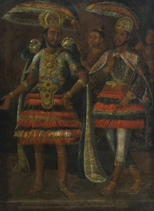 Portrait of Moctezuma and Cuauhtémoc, 17th century. Artist: Anonymous  