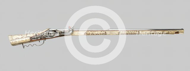Wheellock-Matchlock Gun, Suhl, 1580/1600. Creator: Unknown.