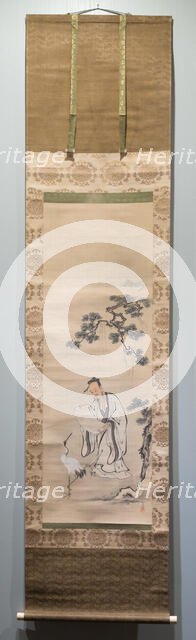 Fei Jiang-fang with a Crane, Edo period, late 17th-early 18th century. Creator: Kanô Yôboku Tsunenobu.