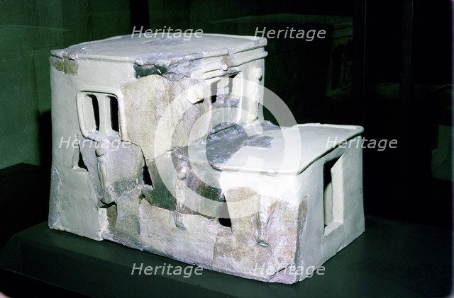 Terracotta model of a house, Meskane-Emar, Syria, late Bronze Age. Artist: Unknown